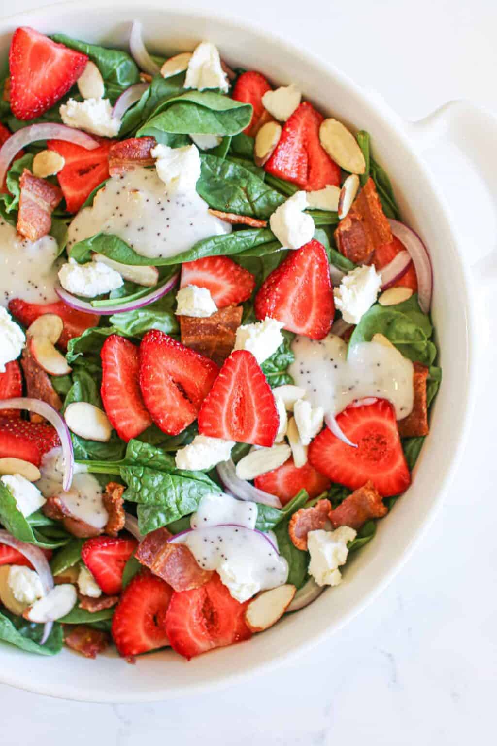 Spinach Strawberry Goat Cheese Salad Make With Mara